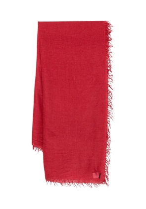 Faliero Sarti frayed-edge scarf - Red