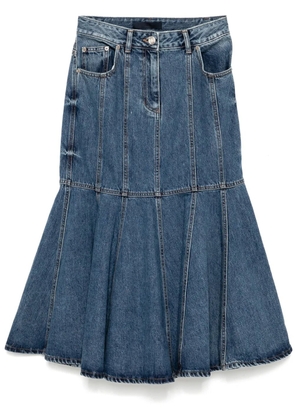 Juun.J denim mermaid skirt - Blue
