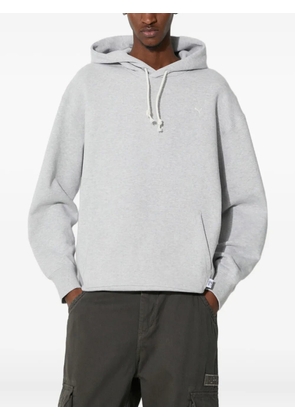 PUMA logo-embroidery hoodie - Grey