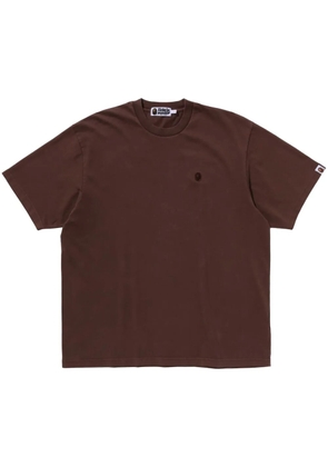A BATHING APE® Ape Head-appliqué T-shirt - Brown