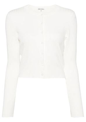 Reformation Joanne organic cotton blend cardigan - White