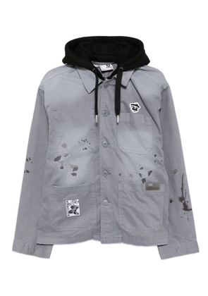 AAPE BY *A BATHING APE® logo-patch jacket - Grey