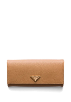 Prada Saffiano Wallet - Brown