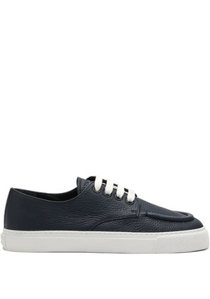 Prada leather lace-up sneakers - Blue
