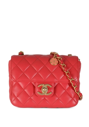 CHANEL Pre-Owned mini square Classic Flap shoulder bag - Red