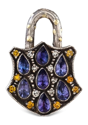 Sevan Bıçakçı sterling silver Padlock tanzanite and diamond pendant