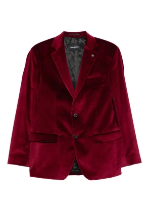 Karl Lagerfeld velvet two-button jacket - Red