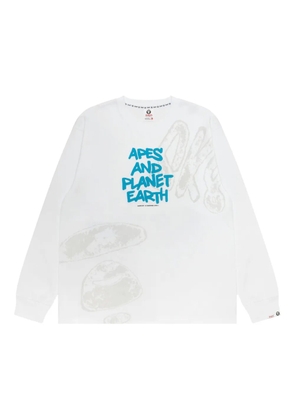 AAPE BY *A BATHING APE® long-sleeve T-shirt - White
