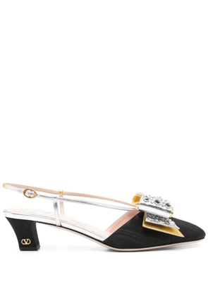 Valentino Garavani 45mm Bowow slingback pumps - Black