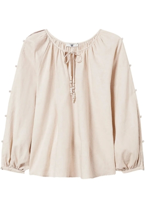 TWINSET long-sleeved blouse - Neutrals