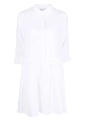 Fabiana Filippi tiered cotton mini shirtdress - White