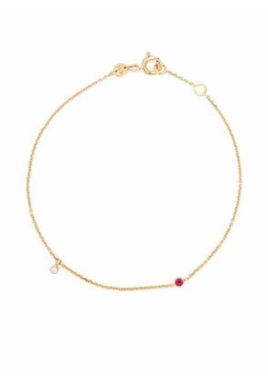 We by WHITEbIRD 18kt yellow gold Clarisse diamond and ruby bracelet