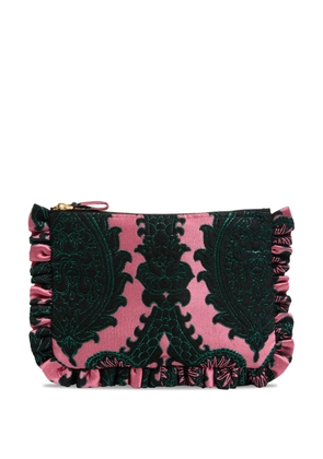 La DoubleJ jacquard jeans clutch bag - Pink