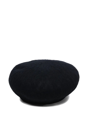 Neighborhood embroidered cotton-blend beret - Black