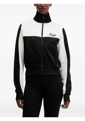 HUGO colour-block zip-up sweatshirt - Black