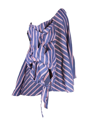 Caroline Constas striped off-shoulder top - BLUE PRINT
