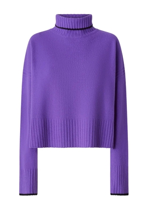 PINKO contrasting-trim sweater - Purple