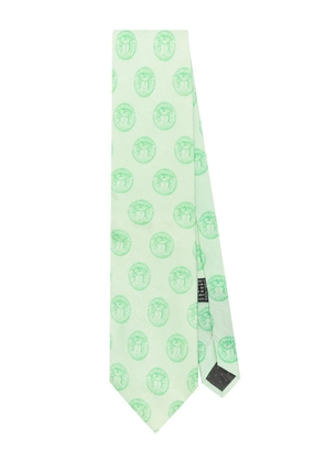 Versace Pre-Owned 1990s Medusa-Head silk tie - Green