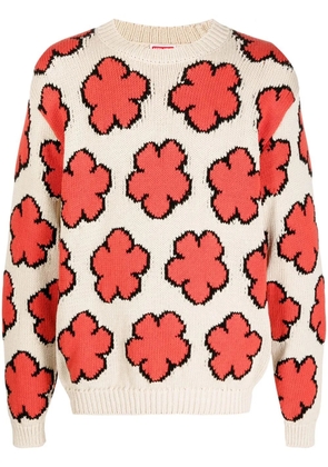 Kenzo Boke Flower cotton jumper - Neutrals
