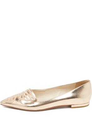 Sophia Webster pre-owned Bibi metallic-effect embellished ballet flats - Pink