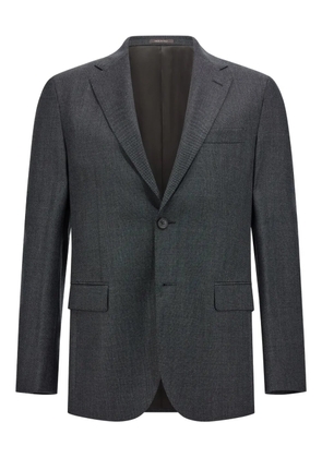 Boggi Milano bird's eye virgin wool blazer - Black