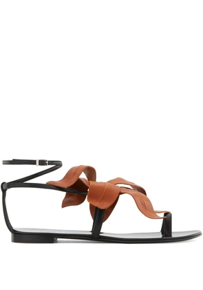 Giuseppe Zanotti Lilium flat sandals - Black
