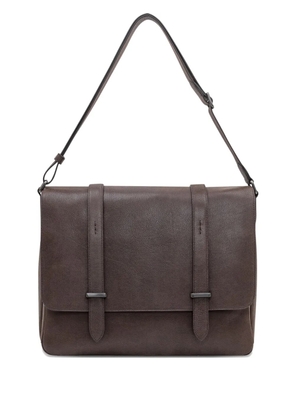 Orciani jones strap messenger bag - Brown