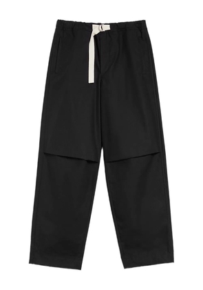 Jil Sander cotton trousers - Black