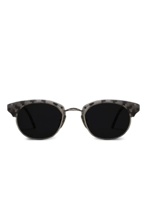 Thom Browne Eyewear oval-frame sunglasses - Green