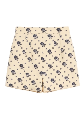 Valentino Garavani Fiorellino Blu Papier Floral shorts - Neutrals