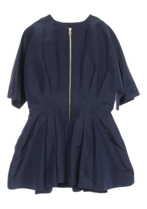 Christian Dior Pre-Owned 2010s zipped blouse - Blue