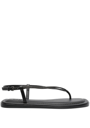 Brunello Cucinelli slingback buckled sandals - Black