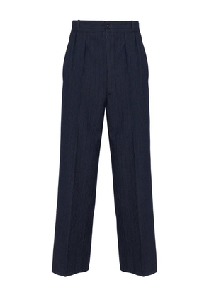 Maison Margiela pleated pinstripe pants - Black