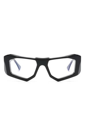 Kuboraum F6 rectangle-frame glasses - Black