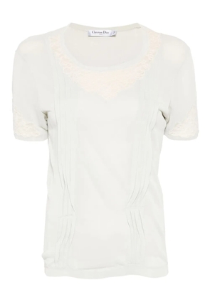 Christian Dior Pre-Owned 2010's lace-detail top - Grey