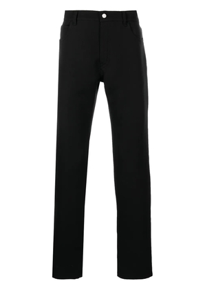 Courrèges mid-rise straight-leg trousers - Black