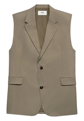 AMI Paris oversize virgin wool waistcoat - Neutrals