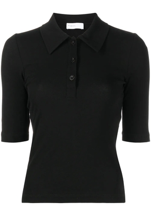 Rosetta Getty short-sleeve cotton polo shirt - Black