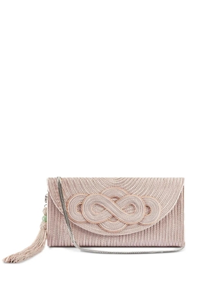 Shanghai Tang Braided Knot clutch bag - Pink