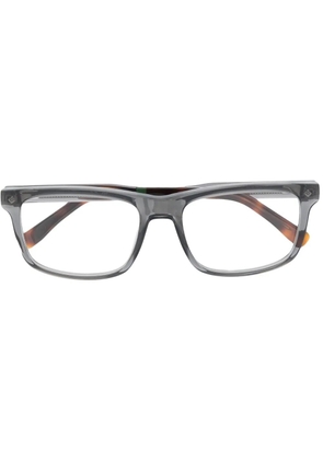 Lacoste rectangle-frame two-tone glasses - Grey