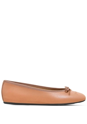 Ferragamo bow-detail ballet flats - Neutrals