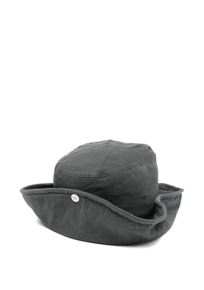 Open YY chin-strap bucket hat - Grey