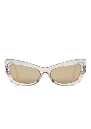 Dolce & Gabbana Eyewear crystal-embellished cat-eye frame sunglasses - Neutrals