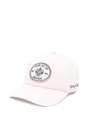 Sporty & Rich patch baseball cap hat - Pink