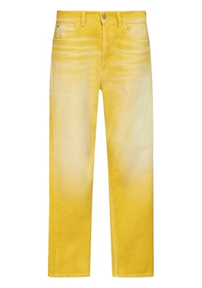 Marni overdyed straight-leg jeans - Yellow