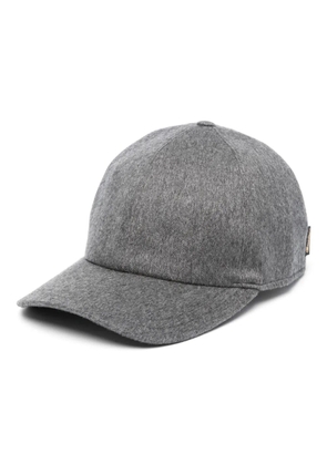 Borsalino touch-strap cashmere cap - Grey