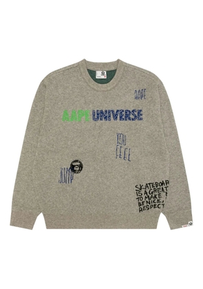 AAPE BY *A BATHING APE® crew-neck sweater - Grey
