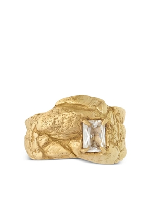 LOVENESS LEE textured sapphire ring - Gold