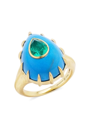 Meredith Young 18K yellow gold Emerald Futuristic ring - Blue