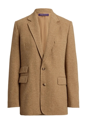 Ralph Lauren Collection Eli basketweave tweed blazer - Brown